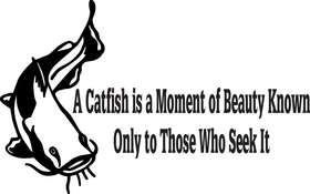 A Catfish is a Moment of Beauty Known Only to Those Who Seek it Sticker 2