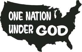 One Nation Under God  Sticker 4214