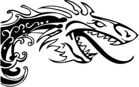 Tribal Dragon Sticker 148