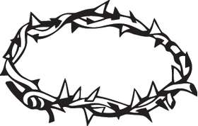 Crown of Thorns Sticker 1227