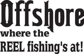 Offshore Where the Reel Fishing's At Sticker