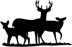 Deer Family Sticker