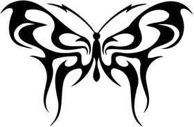 Tribal Butterfly Sticker 111