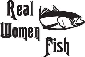 Reel Women Fish Sticker 3