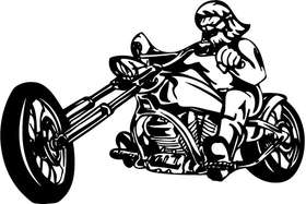 Cruiser Motorcycle Sticker