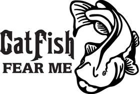 Catfish Fear Me Sticker