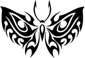 Tribal Butterfly Sticker 145