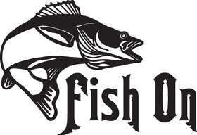 Fish On Bass Sticker