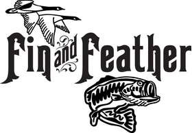 Fin and Feather Bass Sticker