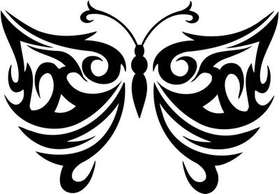 Tribal Butterfly Sticker 102