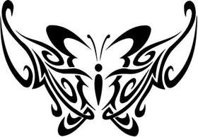 Tribal Butterfly Sticker 141