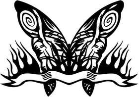 Tribal Butterfly Sticker 201