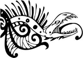 Tribal Dragon Sticker 101