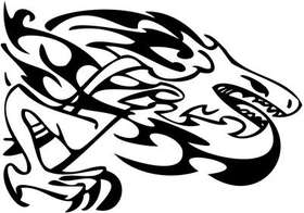Tribal Dragon Sticker 161