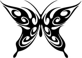 Tribal Butterfly Sticker 101