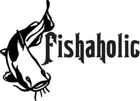Fishaholic Catfish Sticker