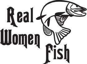 Reel Women Fish Sticker 6