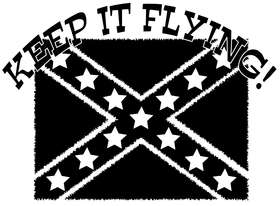 Keep It Flying Rebel Flag Sticker