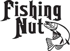 Fishing Nut Salmon Fishing Sticker