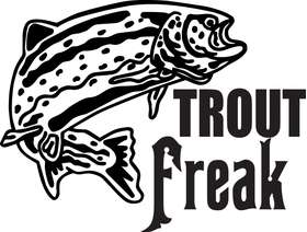 Trout Freak Salmon Fishing Sticker