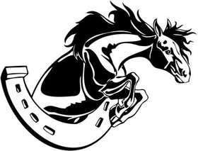 Flaming Horse Sticker 2