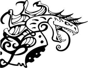 Tribal Dragon Sticker 120