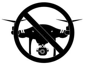 No Drone Zone Sticker