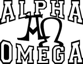 Alpha Omega Sticker 3203