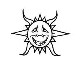 Sun Sticker 240
