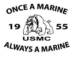 Once a Marine Always a Marine Sticker