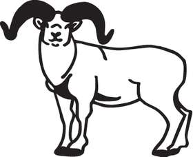 Mountain Goat Sticker 2