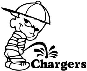 Pee On Chargers Sticker