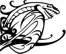 Tribal Dragon Sticker 149