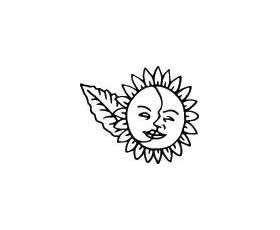 Sun Sticker 138