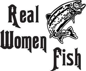 Reel Women Fish Sticker 7