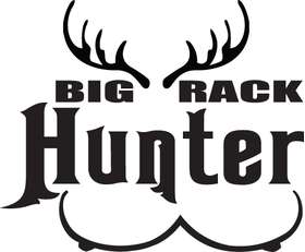 Big Rack Hunter Skull Sticker