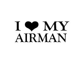 Love my Airman Sticker