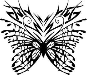 Tribal Butterfly Sticker 181