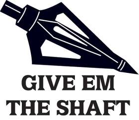 Give Em The Shaft Sticker 2