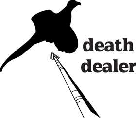 Death Dealer Pheasant Bowhunting Sticker