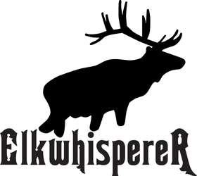 ElkwhispereR Bull Elk Sticker
