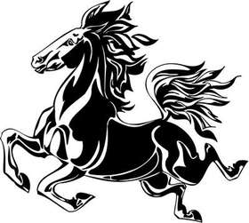 Flaming Horse Sticker 10