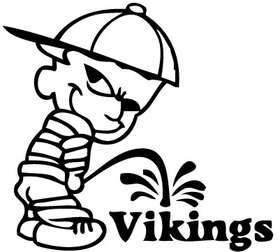 Pee On Vikings Sticker