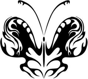 Tribal Butterfly Sticker 248