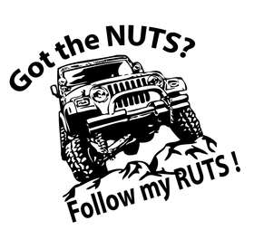 Follow Jeep Nuts Sticker