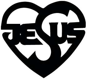 Jesus Heart Sticker 3268