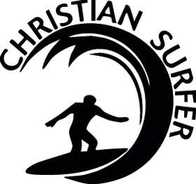Christian Surfer Sticker 3220