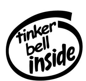 Tinker Bell Inside Sticker