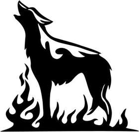 Animal Flame Sticker 66