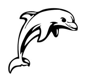 Jumping Dolphine Sticker